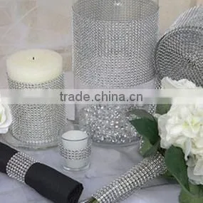 10 Yards 24 Rows Black With Silver Plastic Rhinestone Ribbon Trim Mesh For Garment Accessories photo-5