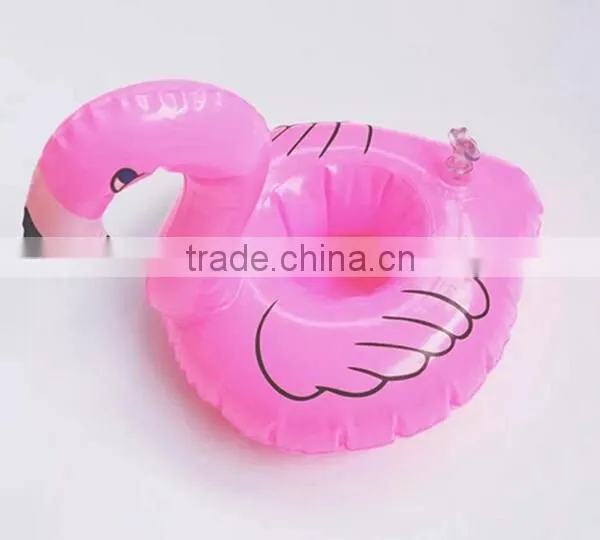Inflatable Pink Flamingo Coasters Cup Drink Holder Swimming Pool Float photo-5