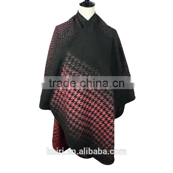 2016 Fashion Shawl Bandana Pashmina Winter Women Coat Knitted Cashmere Poncho Capes Duplex Shawl Cardigans Sweater photo-5