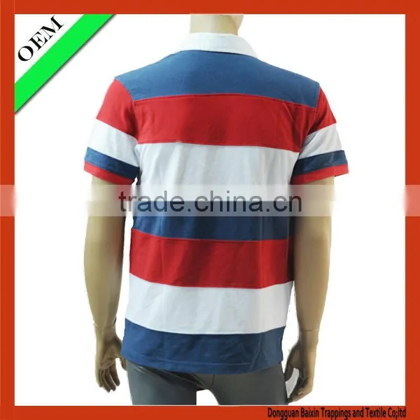 Men's High-quality Automatic Stripe Polo Shirt, Bulk Polo Shirts photo-3