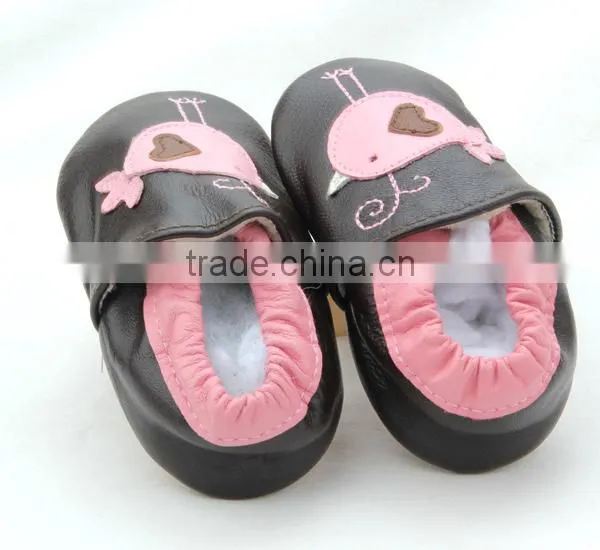 Wholesale Genuine Leather Soft Sole Sheepskin Girls Kids Shoes photo-2
