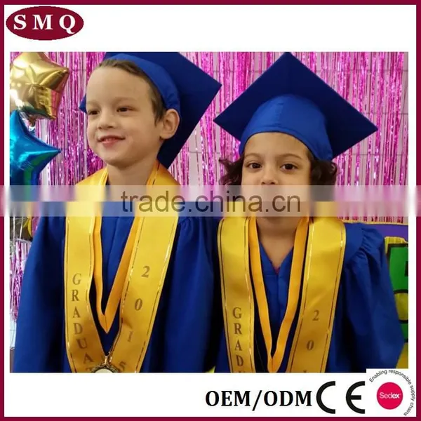 Factory Supply School Uniform Children Shiny Robe Graduation Gown photo-3