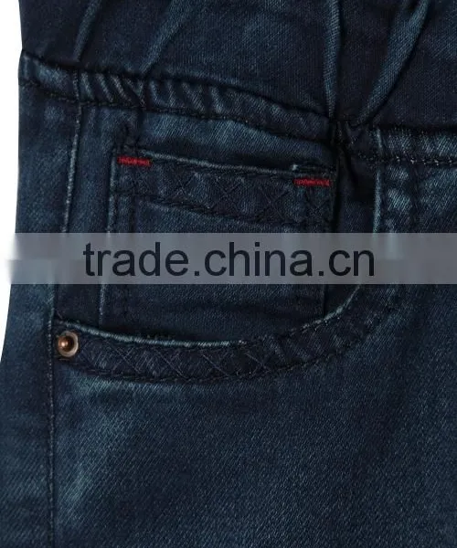 Guangzhou Jeans Market New Model Jeans Pent Style Wholesale Kids Jeans With Rib Hem photo-6