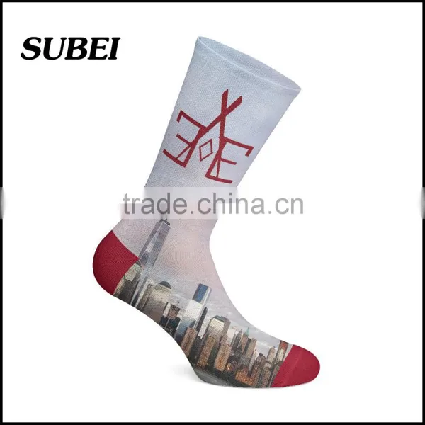 HD Pic 360 Digital Print Unisex Fashion Skateboard Sublimation Socks photo-3