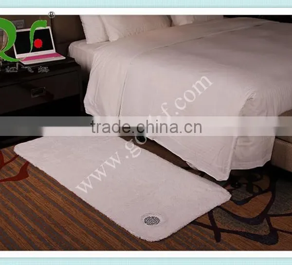 5 Star Standards 100% Cotton White Embroidery Hotel Mat Bath Mat photo-3
