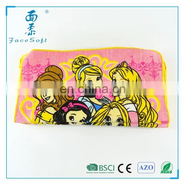 Good Quality Custom Compress Towel Cartoon Printed Contton Terry Towels photo-3