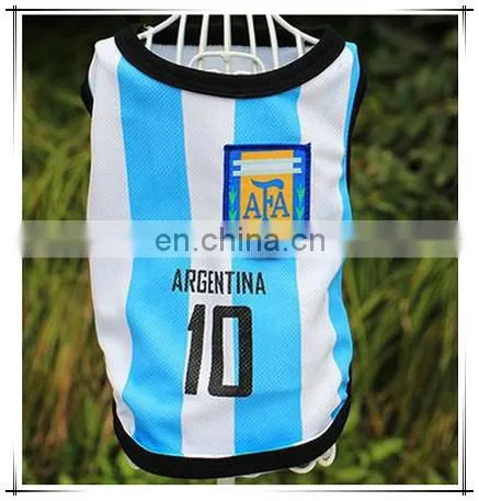 Pet Dog Clothes World Cup Shirt Dog Clothes Dog Summer Casual Shirt