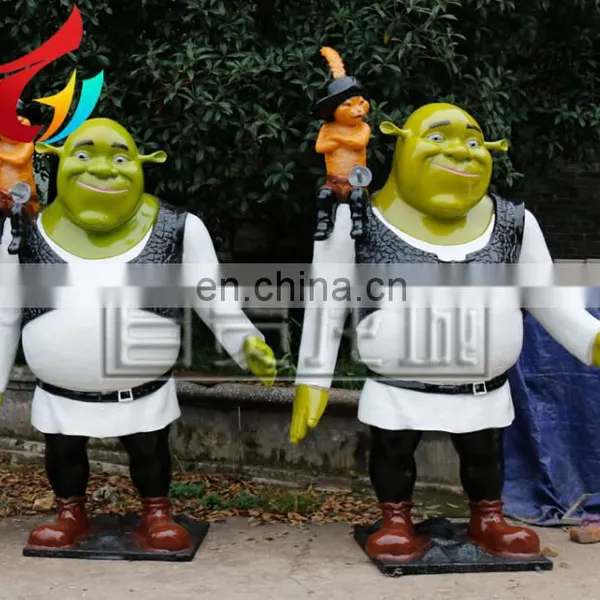 Customized Fiberglass Shrek Statue for Sale photo-4