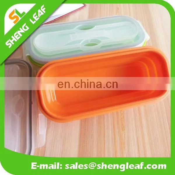 Bento Box Silicone Collapsible Lunch Food Serving Bowl for Kids or Adults photo-2