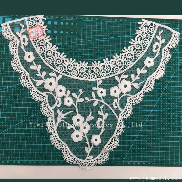 Cotton Crochet Necklace Embroidery Lace Collar Fabric Textile Clothes photo-2