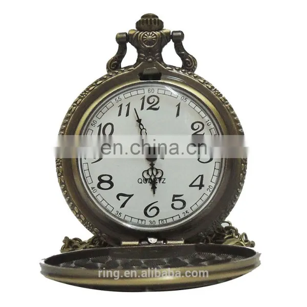 Fashion Bronze Star Trek Star Fleet Dome Bronze Quartz Pocket Watch Analog Pendant Necklace Men Women photo-5