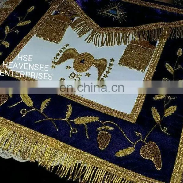 SCOTTISH RITE 95TH DEGREE APRON PURPLE HIGH QUALITY photo-5