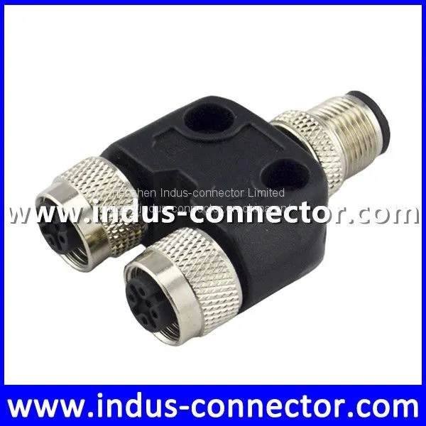 M12 3 4 5 8 12 Pin Male to Female y Splitter Cable Connector Underwater Function for Sensor photo-2