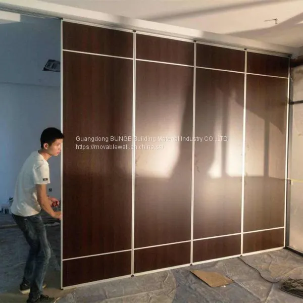 Mobile Wood Folding Sliding Modular Operable Soundproof Movable Partition Walls photo-3