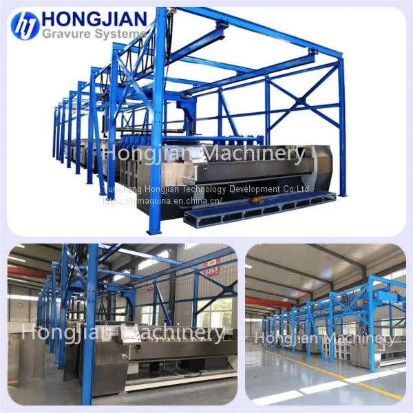 Gravure Cylinder Plating Machine Electroplating Line Nickel Copper Chrome Plating Tank for Rotogravure Printing Cylinder Making