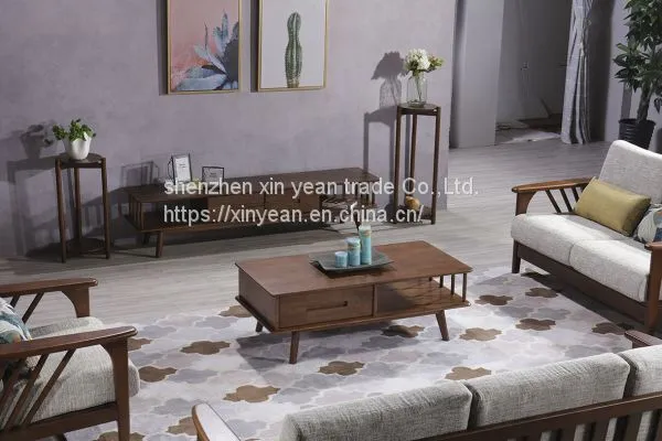 Nordic Modern TV Cabinet Coffee Table Combination Small Apartment Living Room Furniture Set photo-5