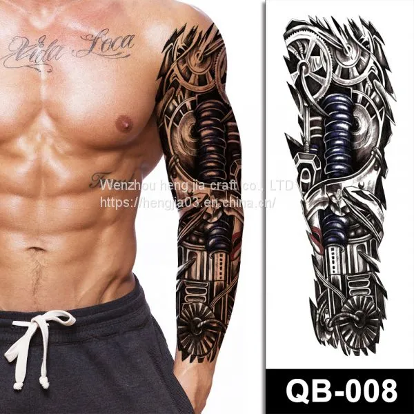 Realistic Cool Designs Long Lasting Waterproof Temporary Full Arm Tattoos For Men photo-4