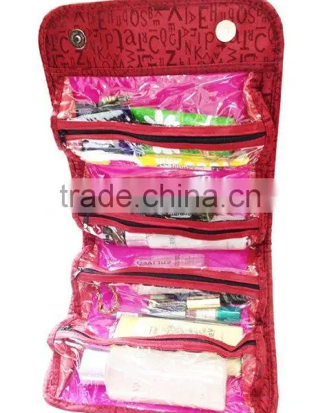 4 COMPARTMENT "ROLL N' GO" COSMETIC/TOILETRY/JEWELRY BAG Quality Choice photo-6