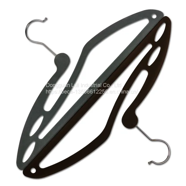 Custom Multifunctional Velvet Clothes Hanger for Scarf Tie With Holes for Saving Space-