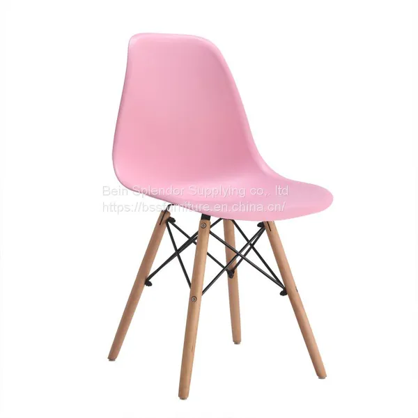 Cheap Scandinavian Dining Room Wood Legs Muebles Fashion Stackable Plastic Coffee Chair