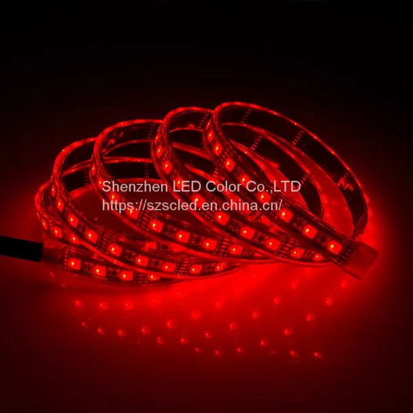 Favorable Price Easy To Carry LC5050 Single Color BLUE 72 Pixel /m 17.3w/m DC24V White PCB Led Strip Light photo-2