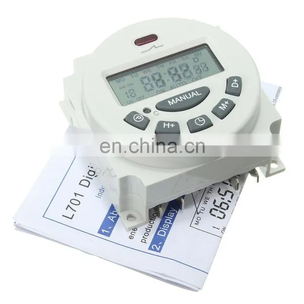 L701 12V/110V/220V LCD Digital Programmable Control Power Timer Switch Time Relay photo-3