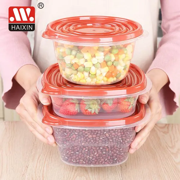 Hot Selling Plastic Food Storage Microwave-safe Base Freezer Dishwasher Safe BPA Free 1400ml Container photo-5