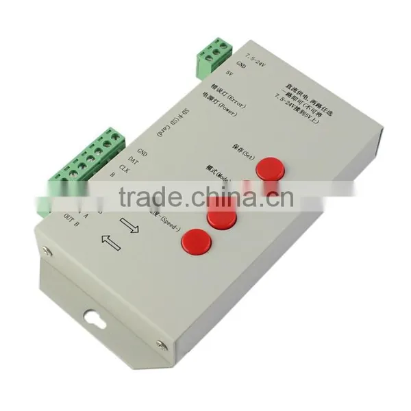SD Card Recognizable DIY Color Changing Mode T-1000S Programmable LED Strip Controller Especially for Dream-color Changing Strip photo-2