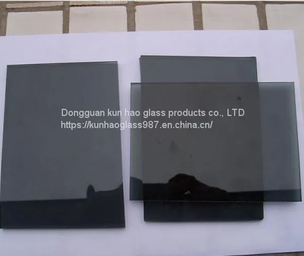 Kun Hao Professional Color Black Transparent Toughened Glass Decoration Processing photo-2
