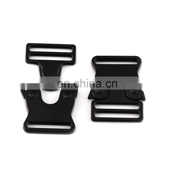 Custom Dog Collar Buckle Black Heavy Duty Durable Metal Side Quick Release Buckle Dog Collar Buckle photo-3