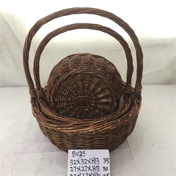 For Gardening Rectangular Shape Wicker Basket