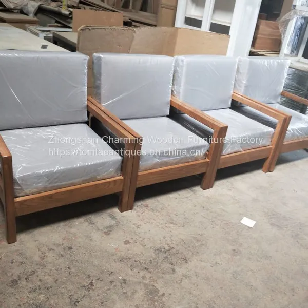 Wood Sofa With Cushion
