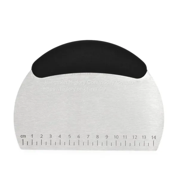 Multi-purpose Stainless Steel Pastry Dough Cutter Chopper Scraper With Grip Handle Kitchen Baking Tools
