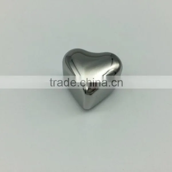 Reusable Heart Shape Stainless Steel Ice Cubes for Party photo-4