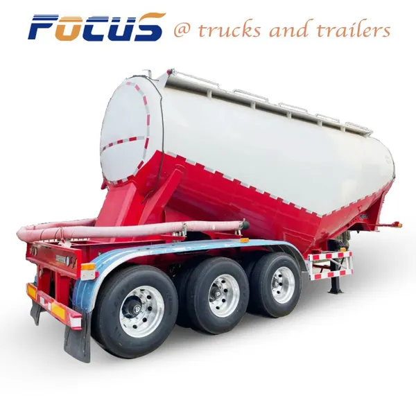 3 Axles 40 CBM Cement Tank Trailers photo-5