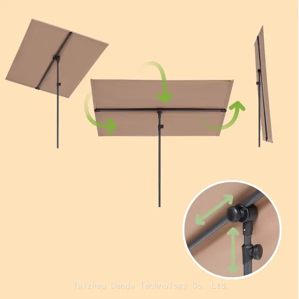 L180*W130*H130-223cm Steel Adjustable Umbrella photo-2