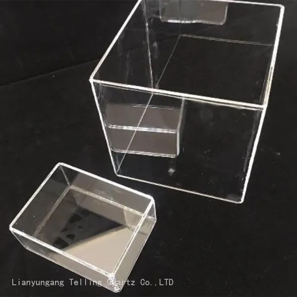 Quick Damp Rinsing Baths Quartz Wafer Chemical Processing Tank, Quartz Cleaning tank