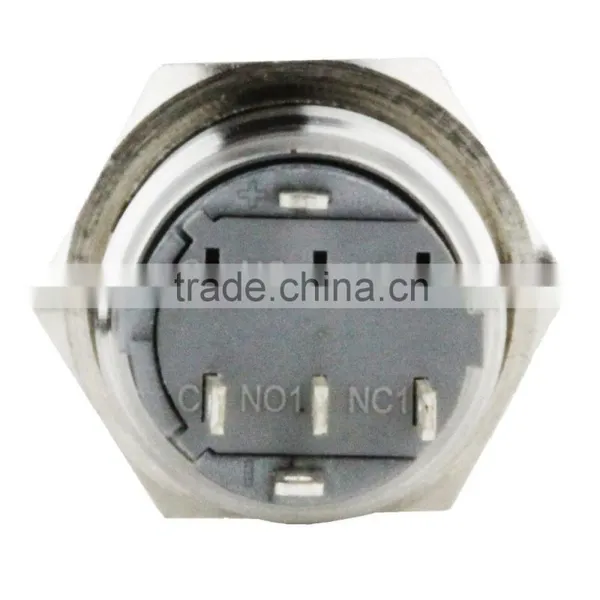 12v Latching Metal Pushbutton Switch Waterproof Ip65 photo-4