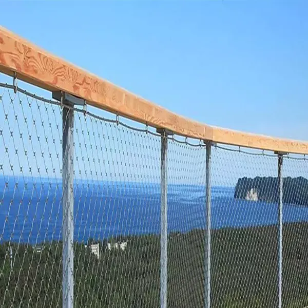 Durable Stainless Steel Wire Rope Bridge Protection Safety Net