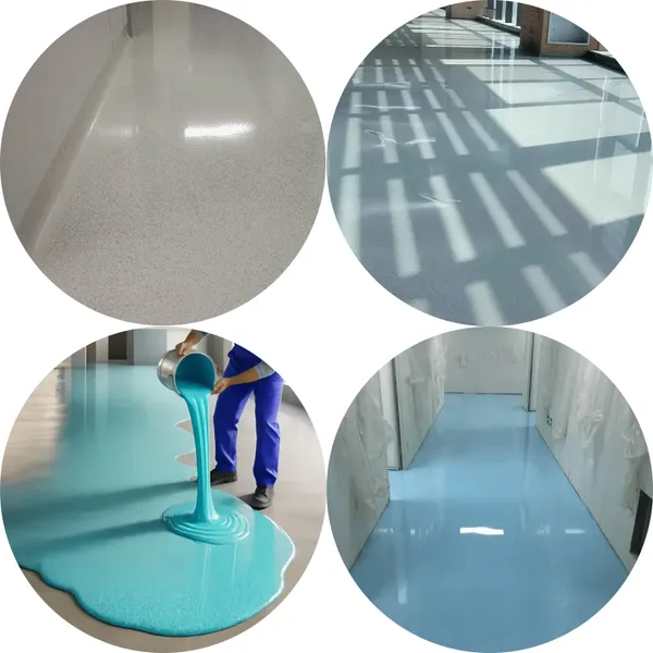 Make Your Floor Durable With Blue Kingfisher Epoxy Colored Sand Self-leveling Floor Paint Made in China photo-3