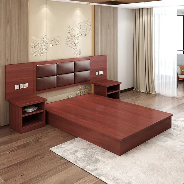 Hotel Bed Made of Plywood From BianYi Furniture Factory in Foshan City photo-2