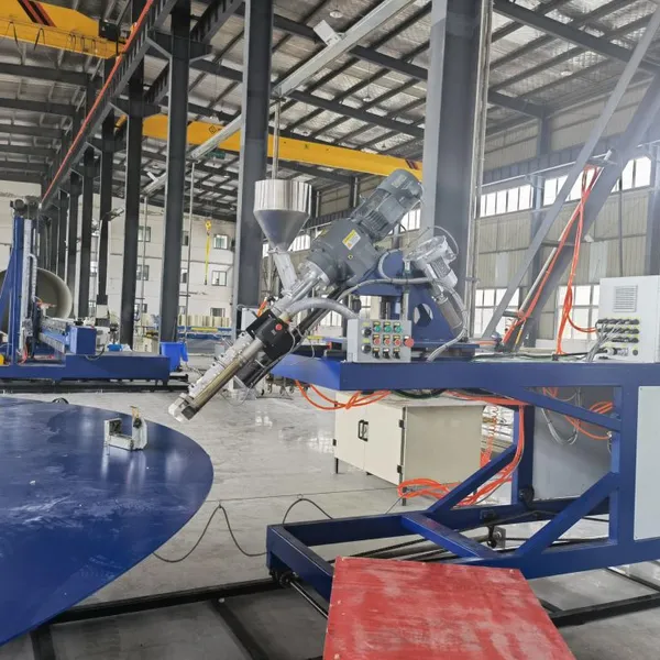 HDPE Plastic Spiral Hollow Wall Winding Pipe/Tank Production Machinery