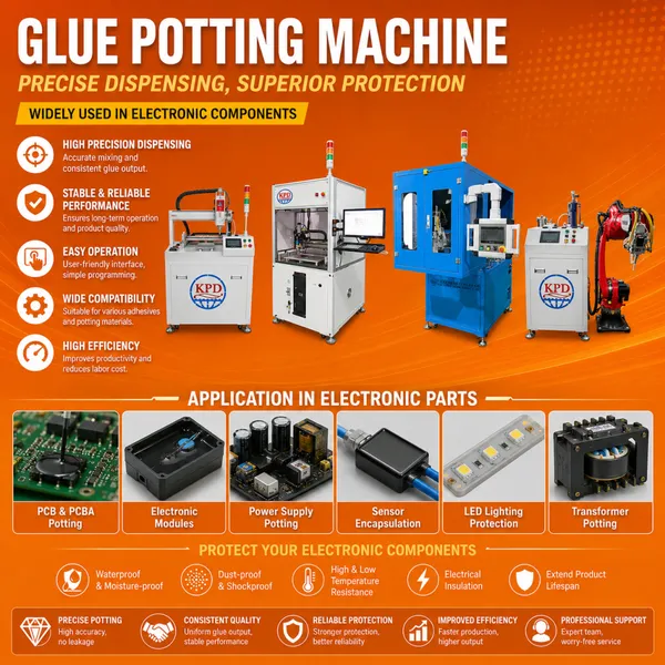 Two Part Potting Compound Gluing System Mixing and Dispensing Equipment for Heating / Cooling Systems photo-4
