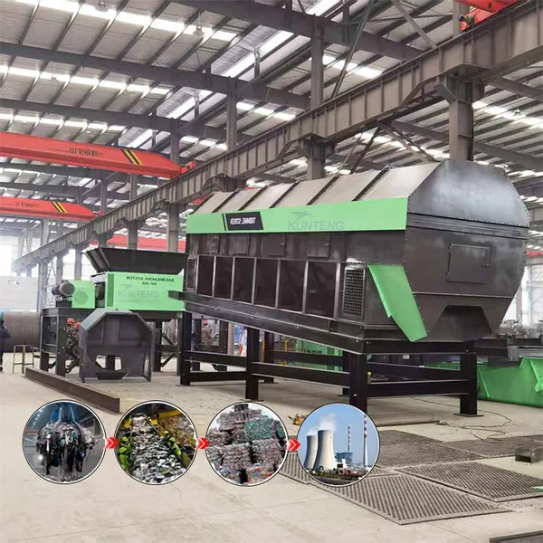 Lightweight Garbage Rotary Drum Density Sorting Machine Centrifugal Fans Machine EPC