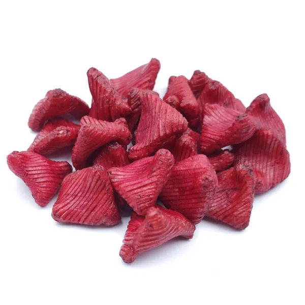 Baked Non-Fried Chili Garlic Shoyu Rice Crackers, Ribbed Triangular Japanese Rice Puff Snacks, OEM Private Label Bulk Supply photo-2