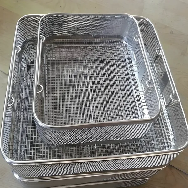 Stainless Steel Mesh Basket 150 Micron Mesh Filter 304L Material 300mm Diameter Customizable photo-4
