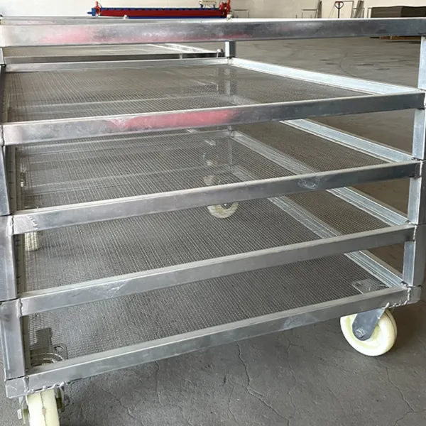 304 Stainless Steel Food Dehydrator Trolley, 10 Tray, 220V 2000W, Adjustable Thermostat for Mushrooms