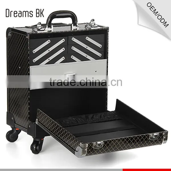 PVC Cosmetic Display Case Makeup Case With Trays photo-4