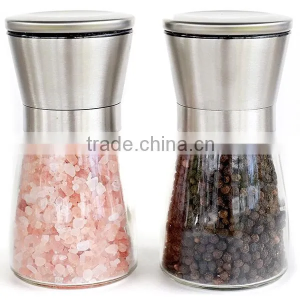 304 Stainless Steel Salt and Pepper Grinder Set for Professional Chef Quality Choice photo-6