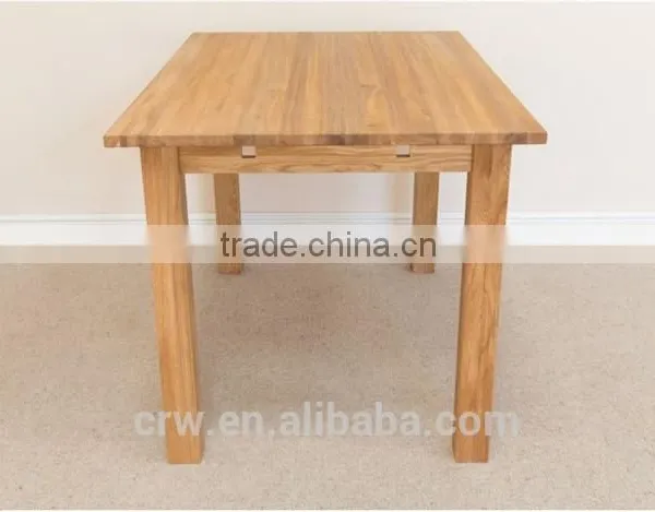 DT-4047 Solid European 6 Seater Oak Long Narrow Dining Table photo-5
